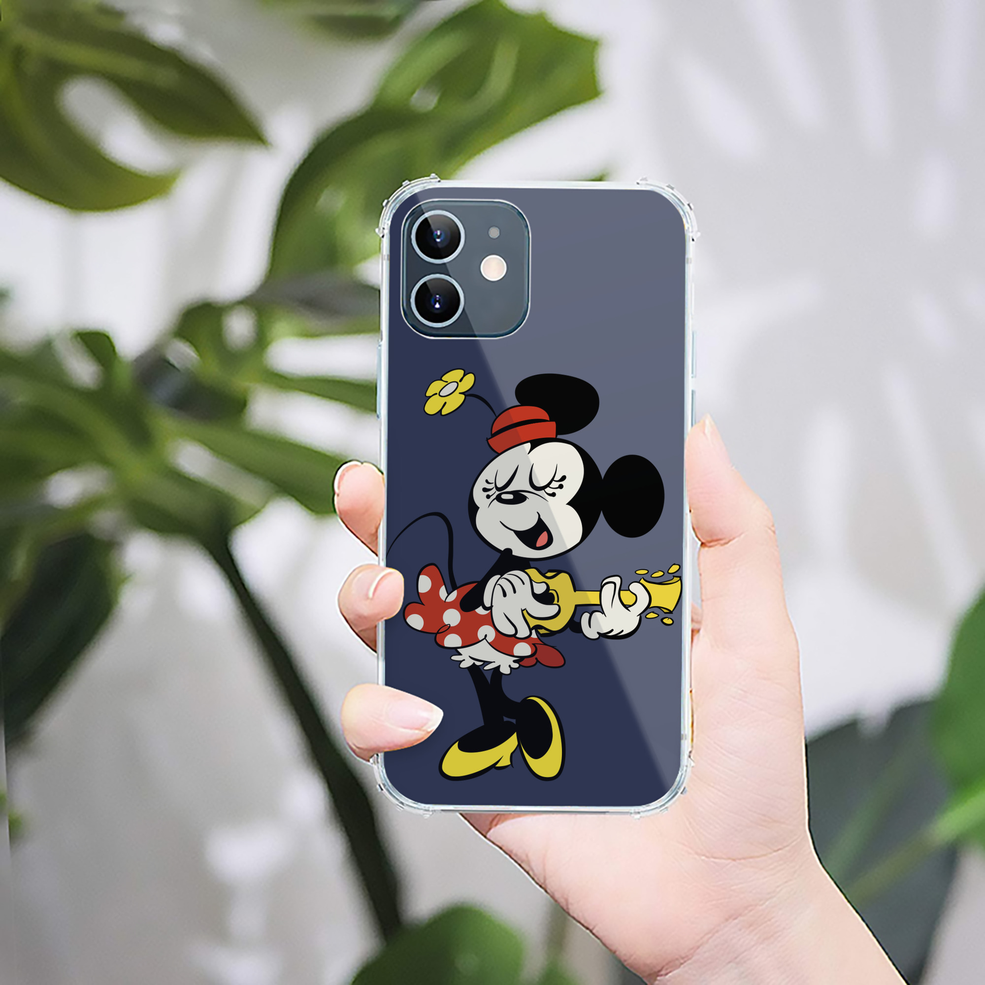 （画像用） ミッキーマウス Mickey Mouse 【iPhone 12シリーズ対応】透明スマホケース（クリアソフトケース）